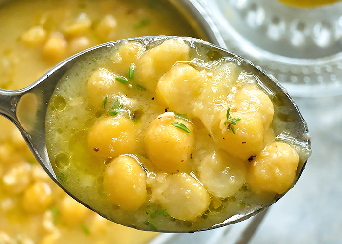 cremige Kichererbsensuppe