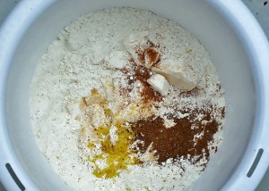 Spekulatius Teig mit Gewürzen