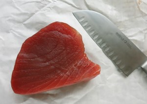 Yellowfin Thunfischsteak frisch