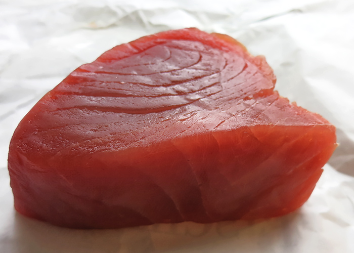 Frisches Yellowfin Thunfischfilet fettfrei