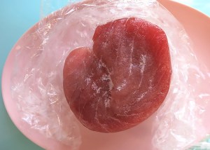 Thunfisch für Carpaccio anfrieren