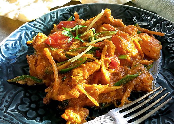 Extra scharf Ingwer Chili Chicken Curry