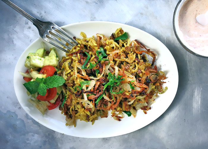 Linsen-Reis Mujaddara