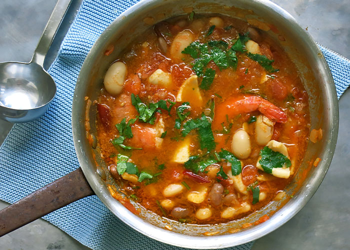 Feijoada Pfanne mit Koriander