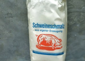 Perfekt zum Braten: Schweineschmalz