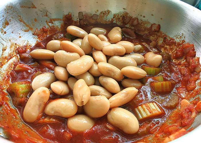 Zubereitung Riesenbohnen Tapa