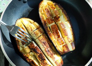 Auberginen garen ohne Backofen