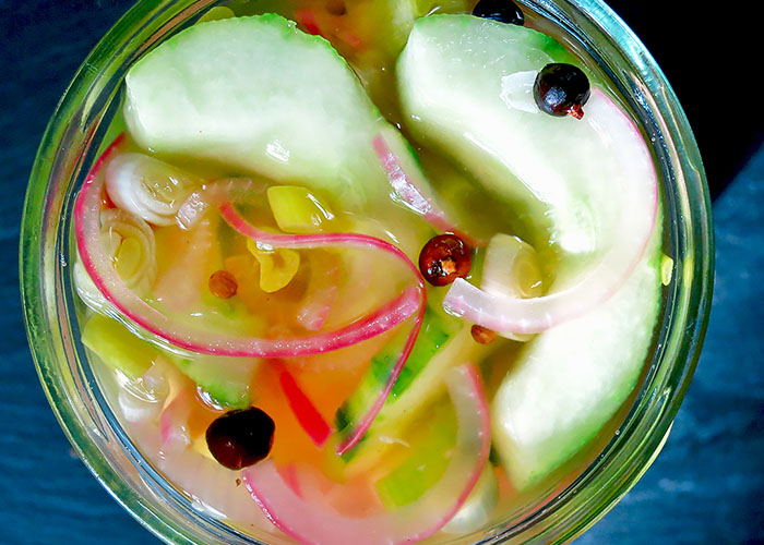 Roh eingelegte SalatgurkenRezept Bordküche