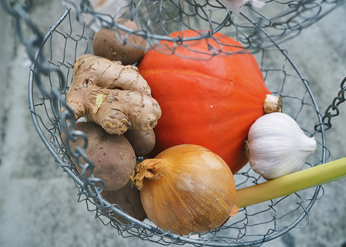Rezept ohne einkaufen: Kartoffel-Curry mit Kürbis