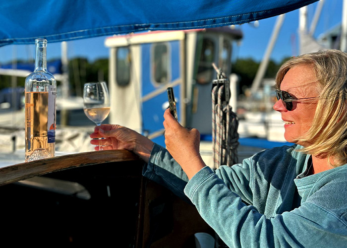 Photoshooting an Deck mit Hampton Water