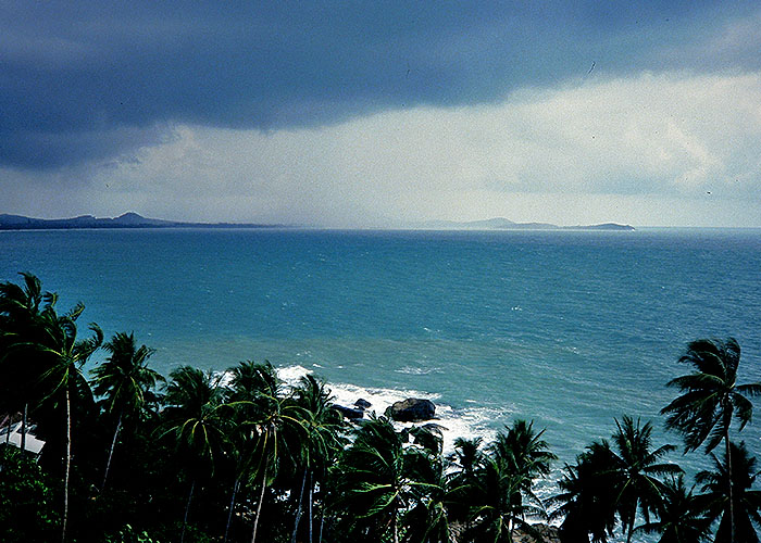 Die See kocht in Koh Samui