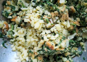 Spinatknödelteig roh