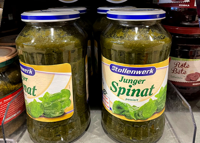 Spinat haltbar gemacht