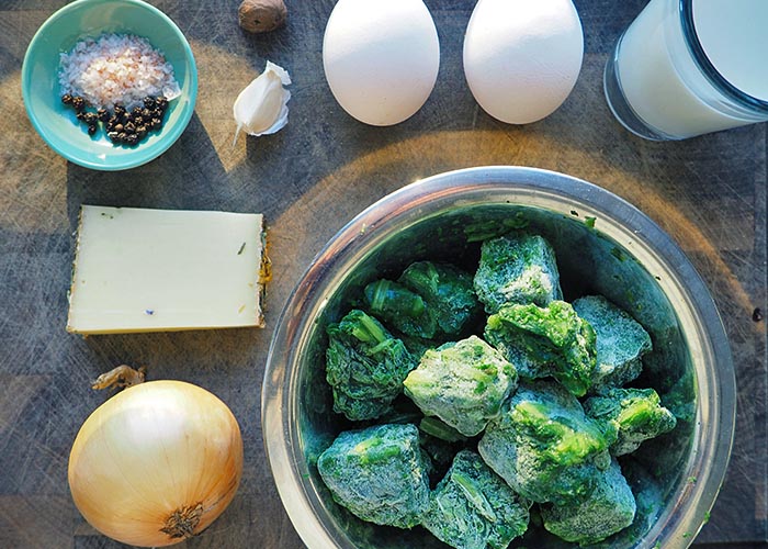 Was kommt in Spinatknödel